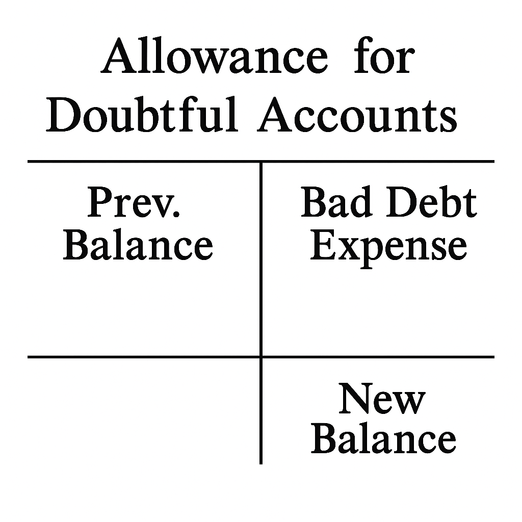 Image of an Allowance for Doubtful Accounts T-Account